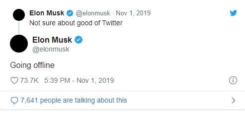 Ο Elon Musk αφήνει το Twitter. Πάλι